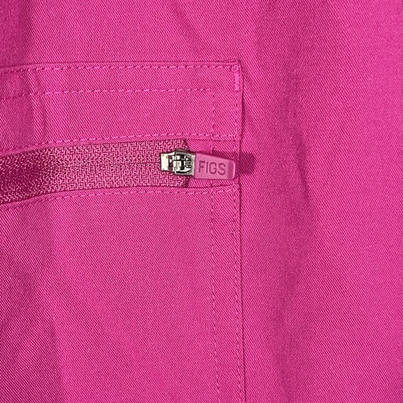 FIGS Womens Technical Collection Scrubs Hot Pink Yola Ankle Length Pants XXS - Picture 3 of 10
